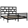 Estructura de cama madera maciza negro 180x200 cm de vidaXL, Camas y somieres - Ref: Foro24-3101302, Precio: 171,99 €, Descue...