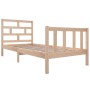 Solid pine wood bed frame 90x200 cm by vidaXL, Beds and slatted bases - Ref: Foro24-3101333, Price: 94,23 €, Discount: %