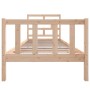 Solid pine wood bed frame 90x200 cm by vidaXL, Beds and slatted bases - Ref: Foro24-3101333, Price: 94,23 €, Discount: %