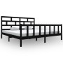 Estructura de cama madera maciza Super King negra 180x200 cm de vidaXL, Camas y somieres - Ref: Foro24-3101367, Precio: 203,7...