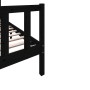 Solid black pine wood bed frame 100x200 cm by vidaXL, Beds and slatted bases - Ref: Foro24-3101342, Price: 142,99 €, Discount: %