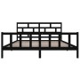 Estructura de cama madera maciza Super King negra 180x200 cm de vidaXL, Camas y somieres - Ref: Foro24-3101367, Precio: 203,7...