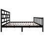 Estructura de cama madera maciza Super King negra 180x200 cm de vidaXL, Camas y somieres - Ref: Foro24-3101367, Precio: 203,7...