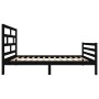 Estructura de cama madera maciza de pino negro 100x200 cm de vidaXL, Camas y somieres - Ref: Foro24-3101277, Precio: 124,53 €...