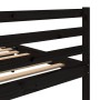 Solid black pine wood bed frame 100x200 cm by vidaXL, Beds and slatted bases - Ref: Foro24-3101277, Price: 124,53 €, Discount: %