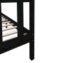 Solid black pine wood bed frame 135x190 cm by vidaXL, Beds and slatted bases - Ref: Foro24-3101327, Price: 178,80 €, Discount: %