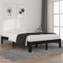 Estructura de cama madera maciza de pino negro 120x200 cm de vidaXL, Camas y somieres - Ref: Foro24-810364, Precio: 106,54 €,...