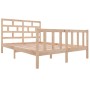 Estructura de cama madera maciza de pino 150x200 cm de vidaXL, Camas y somieres - Ref: Foro24-3101353, Precio: 150,60 €, Desc...