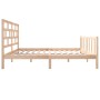 Estructura de cama madera maciza de pino 150x200 cm de vidaXL, Camas y somieres - Ref: Foro24-3101353, Precio: 150,60 €, Desc...