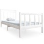 Weißer Massivholzbettrahmen 90x200 cm von vidaXL, Betten und Lattenroste - Ref: Foro24-3100705, Preis: 105,79 €, Rabatt: %