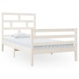 Solid white pine wood bed frame 100x200 cm by vidaXL, Beds and slatted bases - Ref: Foro24-3101274, Price: 133,29 €, Discount: %