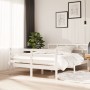 Solid white pine wood bed frame 140x190 cm by vidaXL, Beds and slatted bases - Ref: Foro24-3101264, Price: 143,26 €, Discount: %