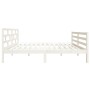 Solid white pine wood bed frame 140x190 cm by vidaXL, Beds and slatted bases - Ref: Foro24-3101264, Price: 143,26 €, Discount: %