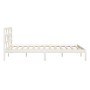 Solid white pine wood bed frame 140x200 cm by vidaXL, Beds and slatted bases - Ref: Foro24-3101219, Price: 133,92 €, Discount: %