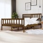 Estructura de cama madera maciza marrón miel 160x200 cm de vidaXL, Camas y somieres - Ref: Foro24-3101166, Precio: 203,07 €, ...