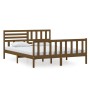 Estructura de cama madera maciza marrón miel 160x200 cm de vidaXL, Camas y somieres - Ref: Foro24-3101166, Precio: 203,07 €, ...