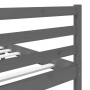 Gray solid wood bed frame 120x190 cm by vidaXL, Beds and slatted bases - Ref: Foro24-3101255, Price: 171,30 €, Discount: %