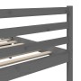 Gray solid wood bed frame 180x200 cm by vidaXL, Beds and slatted bases - Ref: Foro24-3101300, Price: 192,99 €, Discount: %