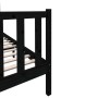 Solid black pine wood bed frame 140x190 cm by vidaXL, Beds and slatted bases - Ref: Foro24-3101332, Price: 180,79 €, Discount: %