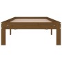 Estructura cama madera maciza individual marrón miel 75x190 cm de vidaXL, Camas y somieres - Ref: Foro24-810328, Precio: 77,5...