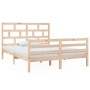 Estructura de cama de madera maciza 150x200 cm de vidaXL, Camas y somieres - Ref: Foro24-3101288, Precio: 144,06 €, Descuento: %