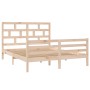 Estructura de cama de madera maciza 150x200 cm de vidaXL, Camas y somieres - Ref: Foro24-3101288, Precio: 144,06 €, Descuento: %