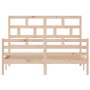 Estructura de cama de madera maciza 150x200 cm de vidaXL, Camas y somieres - Ref: Foro24-3101288, Precio: 144,06 €, Descuento: %