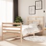 Solid wood bed frame 90x200 cm by vidaXL, Beds and slatted bases - Ref: Foro24-3101268, Price: 99,49 €, Discount: %