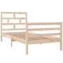 Estructura de cama madera maciza 90x200 cm de vidaXL, Camas y somieres - Ref: Foro24-3101268, Precio: 99,49 €, Descuento: %