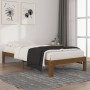 Estructura de cama madera maciza pino marrón miel 90x200 cm de vidaXL, Camas y somieres - Ref: Foro24-810353, Precio: 71,17 €...