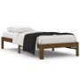 Solid pine wood bed frame honey brown 90x200 cm by vidaXL, Beds and slatted bases - Ref: Foro24-810353, Price: 71,99 €, Disco...