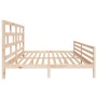 Solid pine wood bed frame 200x200 cm by vidaXL, Beds and slatted bases - Ref: Foro24-3101303, Price: 147,89 €, Discount: %