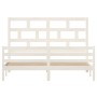 Estructura de cama madera maciza blanco Supe King 180x200 cm de vidaXL, Camas y somieres - Ref: Foro24-3101299, Precio: 163,2...