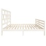 Estructura de cama madera maciza blanco Supe King 180x200 cm de vidaXL, Camas y somieres - Ref: Foro24-3101299, Precio: 163,2...