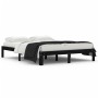 Estructura de cama madera maciza negra King Size 150x200 cm de vidaXL, Camas y somieres - Ref: Foro24-810374, Precio: 118,99 ...