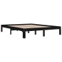 Estructura de cama madera maciza negra King Size 150x200 cm de vidaXL, Camas y somieres - Ref: Foro24-810374, Precio: 118,99 ...