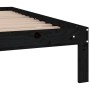 Estructura de cama madera maciza negra King Size 150x200 cm de vidaXL, Camas y somieres - Ref: Foro24-810374, Precio: 118,99 ...