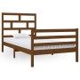 Solid pine wood bed frame honey brown 100x200 cm by vidaXL, Beds and slatted bases - Ref: Foro24-3101276, Price: 122,99 €, Di...