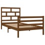 Solid pine wood bed frame honey brown 100x200 cm by vidaXL, Beds and slatted bases - Ref: Foro24-3101276, Price: 122,99 €, Di...