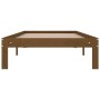 Estructura de cama madera individual marrón miel 90x190 cm de vidaXL, Camas y somieres - Ref: Foro24-810333, Precio: 89,99 €,...