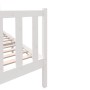 Solid white pine wood bed frame 140x190 cm by vidaXL, Beds and slatted bases - Ref: Foro24-3101329, Price: 140,08 €, Discount: %