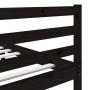 Black solid wood bed frame 120x190 cm by vidaXL, Beds and slatted bases - Ref: Foro24-3101257, Price: 148,70 €, Discount: %