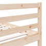 Small solid wood double bed frame 120x190 cm by vidaXL, Beds and slatted bases - Ref: Foro24-3101253, Price: 118,43 €, Discou...