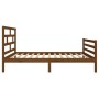 Estructura de cama madera maciza pino marrón miel 90x200 cm de vidaXL, Camas y somieres - Ref: Foro24-3101271, Precio: 123,50...