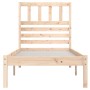 Solid pine wood bed frame 100x200 cm by vidaXL, Beds and slatted bases - Ref: Foro24-3101013, Price: 88,38 €, Discount: %