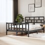 Solid gray pine wood bed frame 160x200 cm by vidaXL, Beds and slatted bases - Ref: Foro24-3101360, Price: 165,99 €, Discount: %