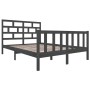 Solid gray pine wood bed frame 160x200 cm by vidaXL, Beds and slatted bases - Ref: Foro24-3101360, Price: 165,99 €, Discount: %