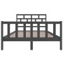 Solid gray pine wood bed frame 160x200 cm by vidaXL, Beds and slatted bases - Ref: Foro24-3101360, Price: 165,99 €, Discount: %