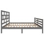 Estructura de cama madera maciza gris 5FT 150x200cm de vidaXL, Camas y somieres - Ref: Foro24-3101290, Precio: 164,87 €, Desc...