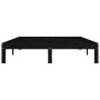 Estructura de cama madera maciza de pino negra 140x200 cm de vidaXL, Camas y somieres - Ref: Foro24-810369, Precio: 121,99 €,...